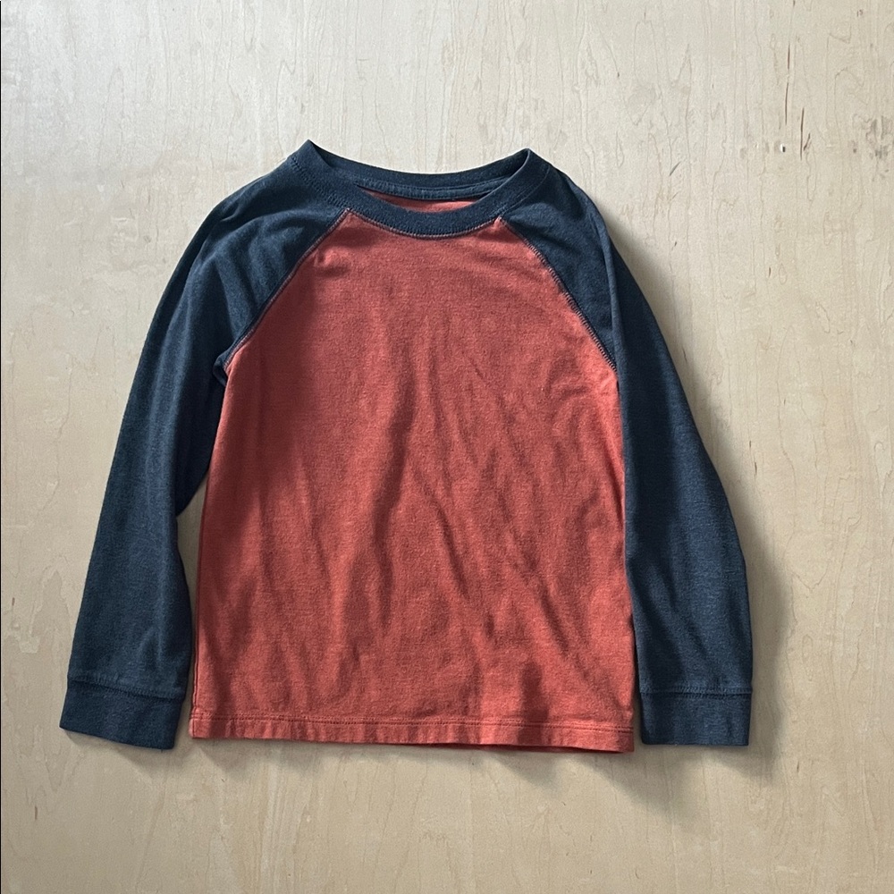 Cat & Jack Red and Black Long Sleeve Tee